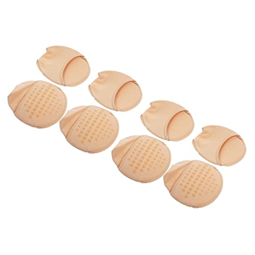 Ipetboom 4 Pairs Women Non Slip Toe Covers Socks Seamless Liner Design for High Heels Breathable and Comfortable Half Socks for Summer Footwear