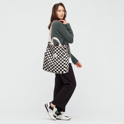 Image of KALIDI Corduroy Tote Bag, Large Slouchy Hobo Messenger Crossbody Bag | Anti Splash Zipper Side Pockets Shoulder Bag Adjustable Strap Lightweight Casual Work Shopping Women