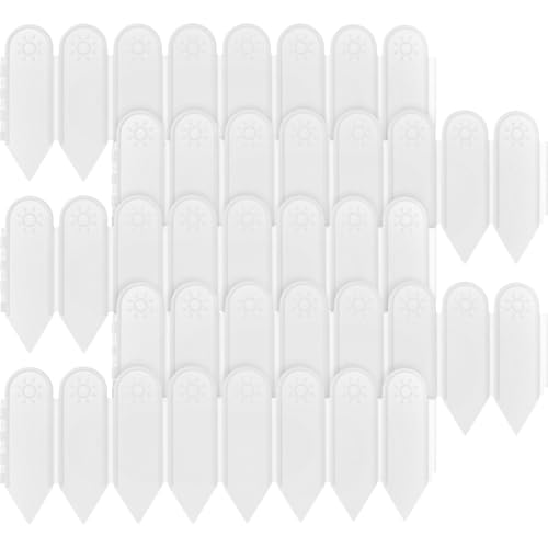 Borde de jardín de plástico blanco para delimitar césped en proyectos DIY (5 piezas) 2