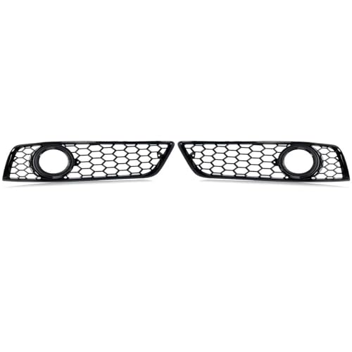 Calandre phare antibrouillard avant brillant noir accessoires style nid d'abeille A3 8P