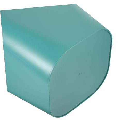 Caneca de basura rectangular compacta de plástico azul miniatura 4