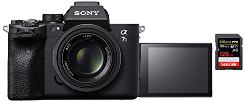 Image of Sony Alpha ILCE-7S III Full-Frame Mirrorless Camera Body - Black + SanDisk 128GB Extreme Pro SDXC UHS-I Card - C10, U3, V30, 4K UHD, SD Card, 2X Optical Zoom