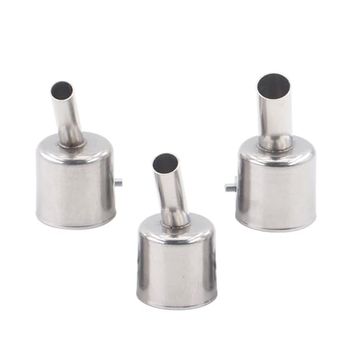 3pcs Heat Nozzles Precisions Airflows Control 7/8/10mm 45 Degree Angled Curved Nozzles Hot Air Tip Repair Tool