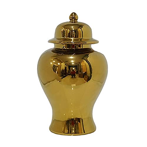 Jdzjybqx GOLDJAR Ceramic Gold Jars Temple Jar Chinese Porcelain Ginger Jar thumb #1