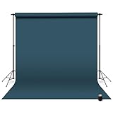 Denny Manufacturing - Seamless Paper Backdrop for Photography, Blue Seamless Paper Roll - Cobalt Blue(107 in x 36 ft) Includes Free Roll Black Gaffer Tape (2 in x 13 ft)