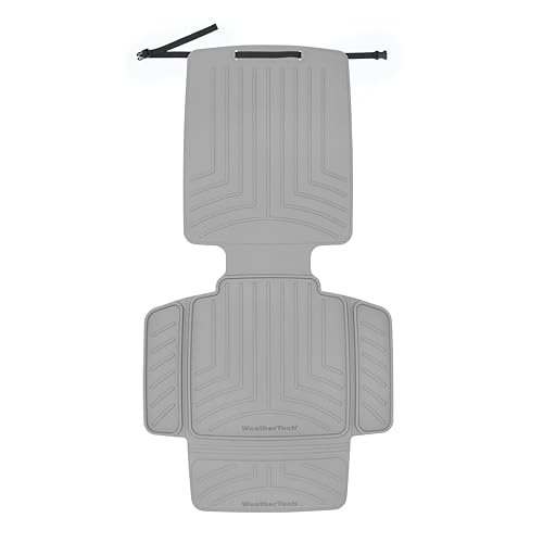 Image of WeatherTech Child Car Seat Protector with Back | Spill Protection, Prevents Seat Compression, Grey