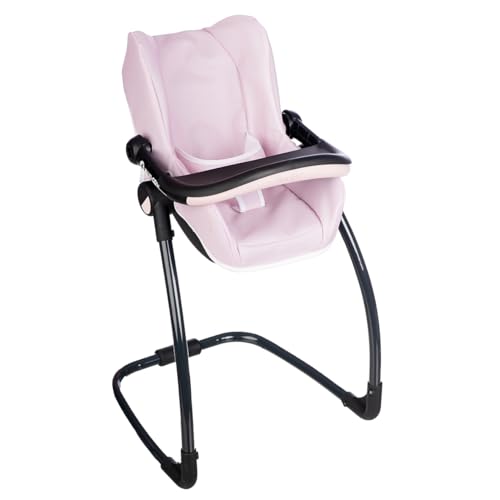 Smoby - Maxi-COSI - Siège et Chaise Haute Rose - pour Poupons Jusqu'à 42 cms - Jouet d'Imitation - Tablette, Balancelle, Siège Auto - A Partir de 3 Ans -...
