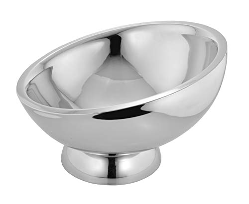 Sol Living Slanted Stainless Steel Champagne & Wine Holder - Mix & Serve Foods - Salads, Pasta, Snacks, Fruit - Parties, Weddings, Commercial, Restaurants - Plain, 1.5 gal