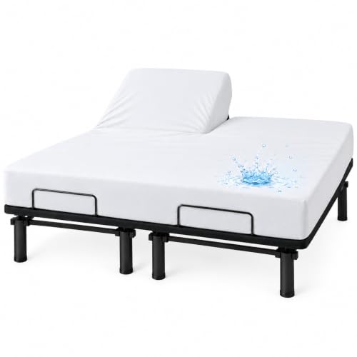 Image of GRT 1 Pack Split Top King Mattress Protector Waterproof for Adjustable Bed