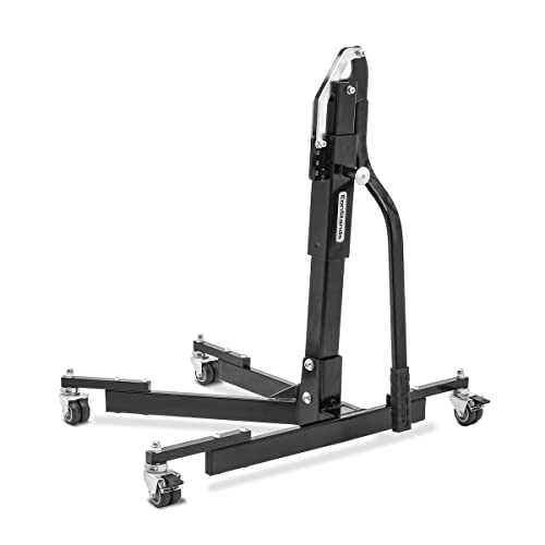 Constands Motorrad Montageständer bis 300 kg Motorrad Zentralständer aus Stahl ohne Adapterplatte Motorradheber zum leichten Aufbocken ohne Kraftaufwand (Schwarz)