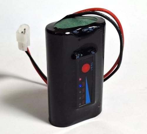ENERpower Li-Ion-Akku Britz 7,4V 5000 mAh 2S1P für Taschenlampen wie von Lupine, MyTinySun, Sigma mit Ladestandanzeige