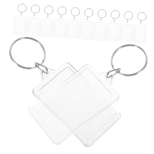 Porte-clés photo personnalisables BESTYASH | Idée cadeau originale en lot de 30 pièces