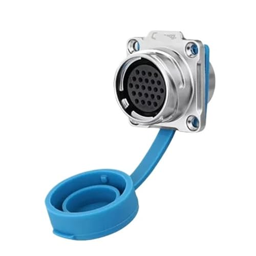 Connecteur femelle 24 broches robuste et étanche IP67 contre l'humidité extérieure