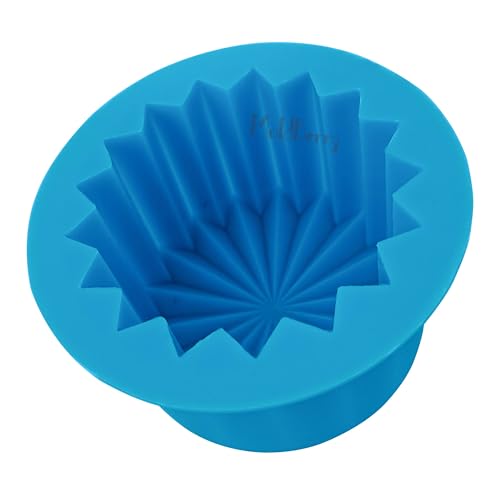 Image of MoldBerry Origami Silicone Bento Cake Mold - 7.5cm Deep Non-Stick Mini Baking Pan for Cakes, Cheesecakes, Cupcakes, Muffins, Tarts & Chocolates - Reusable, Flexible Mold (Pack 1)