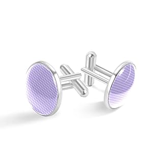 Lila geruite patroon print klassieke roestvrijstalen manchetknopen voor heren, pak shirt manchetknopen sieraden zakelijke huwelijksgeschenken