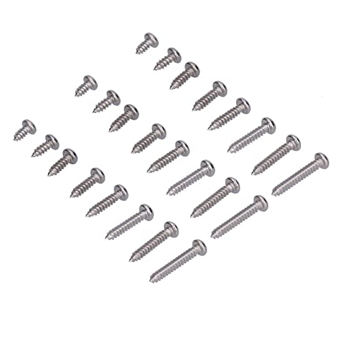 Tornillos de cabeza pan M3 autoperforantes acero 304 200 piezas miniatura 2