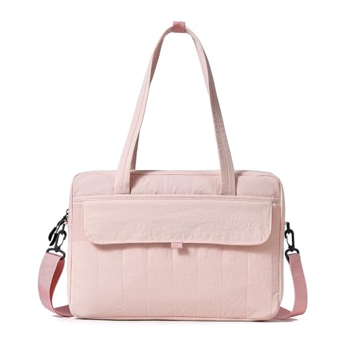 [ESHKZJEYK] PC�o�b�O ���f�B�[�X Large Briefcase Messenger Tote Bag for Business Office �m�[�g�p�\�R���P�[�X(�s���N)