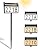 Solar Address Sign,Vovamo 2200mAh House Numbers for Outside Light Up,3 Color Modes with DIY Customized Pattern,Waterproof House Number Sign with Stake for Outside,Yard,