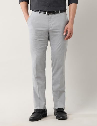 Image of Arrow Men's Tailored Fit Checked Trousers