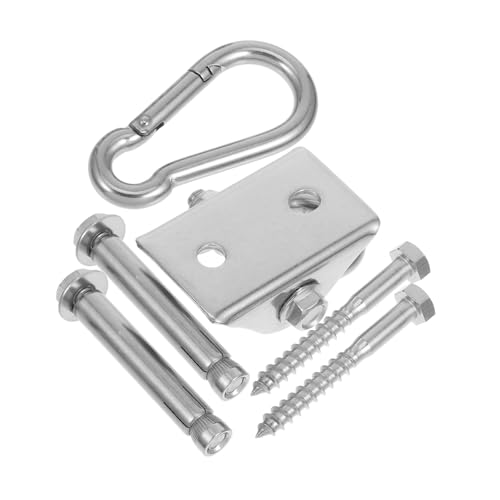 MAGICLULU Swing Hooks Heavy Duty Hammock Accessories Duty Swing Hangers Duty Swing Hangers Hammock Chair Hanging Kit Swing Hanger Swivel Hook Sandbag Hook Stainless Steel Silver