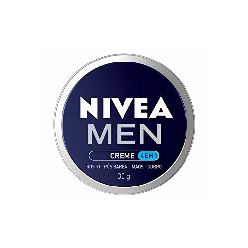 NIVEA MEN Creme Masculino 4 em 1 30g - Hidratação intensa, evita ressecamento, com vitamina E, textura creme, rápida absorção