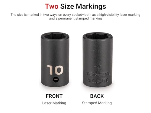 Image of TEKTON 1 /4 Inch Drive x 1 /2 Inch Shallow 6-Point Impact Socket | SID02013