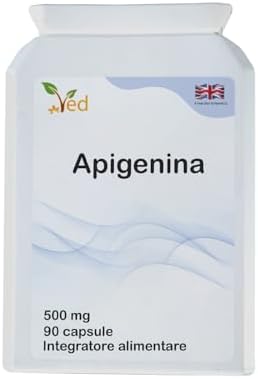 Ved Apigenin 50mg, Optimal Dose for Sleep & Relaxation Support, Grapefruit Source, 90 Vegan Capsules,(3 Months Supply)