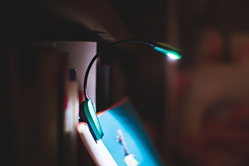 The Original Mighty Bright MiniFlex Clip On Book Light Reading Light, 1 Bright White LED, Flexible, Durable, Compact Design Perfect For Bookworms, Kids, Read in Bed, 25 Hour Battery Life (Silver) - Thumbnail 3