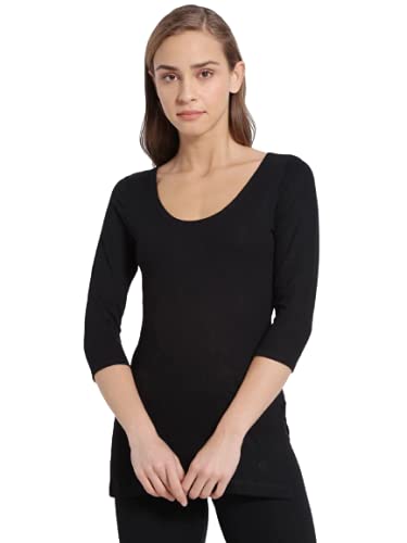 om comfort Jockey Women cotton Thermal 3/4 Sleeve (Black, XL)-picture-29