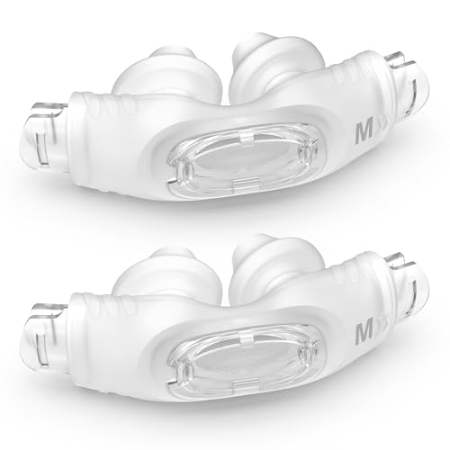 2 Pcs P30i Nasal Pillows Upgraded Cushion for AirFit P30i Nose Mask Soft Comfort Noise Reduction Great-Value CPAP Supplies (Medium)