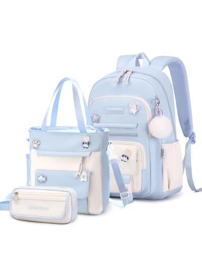 Tanou Cartable Fille Primaire, Ensemble de Sac d Ecole...