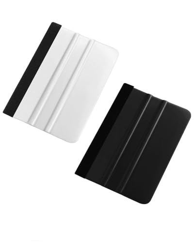 FUGLUS 2 Pezzi Spatola Kit Carta Da Parati,Raschietti Con Bordo in Feltro,Per Adesivi Pellicole Adesive Auto Vetri, Adatto Per Pellicole Per Vetri, Carta Da Parati, Finestre