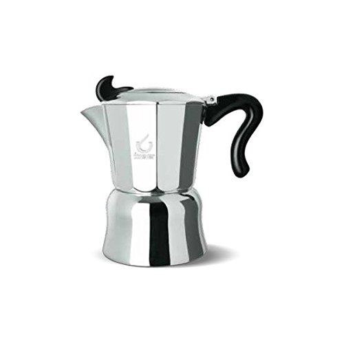 KAUFGUT 120502 Miss Coco`Aluminium 1 taza Cafetera de aluminio 250 g, Multi
