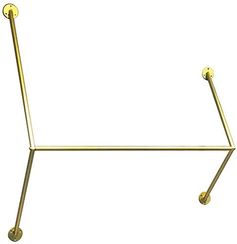 Porte-séchage à la maison suspendu de 100cm en métal noir pour couloir