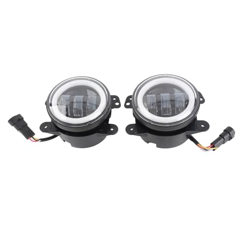 Qiilu Phare antibrouillard de conduite ultra-lumineux de 3,5 pouces - Projecteur antibrouillard LED universel pour voitures, motos, quads, camions et...