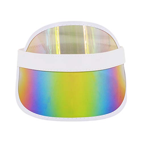 Surkat Plastics Clear Translucent Sun Visor Hat Golf Beach Tennis Poker Sun Visors Caps Uv Protection Colorful Headband Sun Shade Hat #TOP1