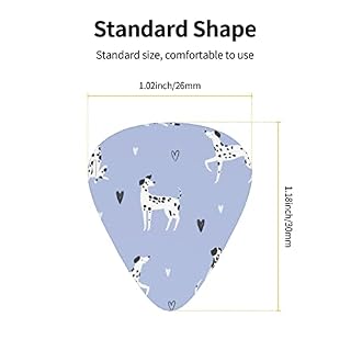 Lot de 12 médiators amusants en forme de chiens dalmatiens – Cadeau unique pour guitare basse électrique et acoustique - Les Beatles, Paul McCartney, John Lennon, RIngo Starr, George Harrison Lot de 12 médiators amusants en forme de chiens dalmatiens - Cadeau unique pour guitare basse électrique et acoustique – Image 4