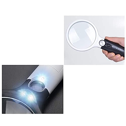 Loupe à main CRODY LED blanche contre les difficultés de lecture - 4