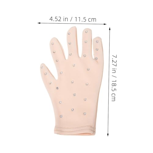 Toyvian Ice Skating Show Gloves Skating Supplies Ice Skating Gloves Girl Party Gloves Stage Gloves Figure2