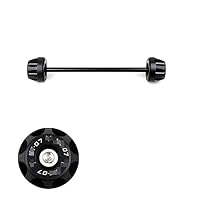 Protector Rueda Motocicleta, Deslizador Marco De Choque De Horquilla Eje Delantero Trasero para Yamaha MT07 FZ07 MT09SP MT09 FZ09 SP MT FZ 07 09 (Color : For MT07 Front C