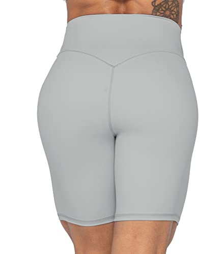Image of Sunzel No Front Seam High Waist Biker Shorts for Women, Squat Proof Yoga Workout Gym Bike Shorts