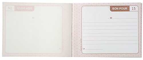 Le Dauphin - Ref. 1142D – 10 Stück Durchschreibepapier – Duplikat (1 Original und 1 Kopie) – 50 Blatt – Format 10,5 x 13,5 cm – Deckblatt lackiert