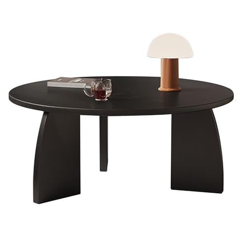 Table basse ronde en bois rustique table d'appoint salon petit espace - 2