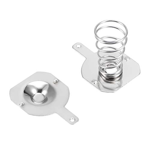 uxcell 20Pairs 18650 Battery Negative to Positive Conversion Spring Contact Nickeling Plate 16.5mmx16mm