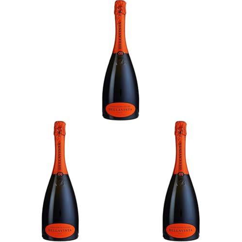 Bellavista Alma Grande Cuvèe Brut – Franciacorta DOCG - Uve Chardonnay, Pinot Nero, Pinot Bianco – 750 ml (Confezione da 3)