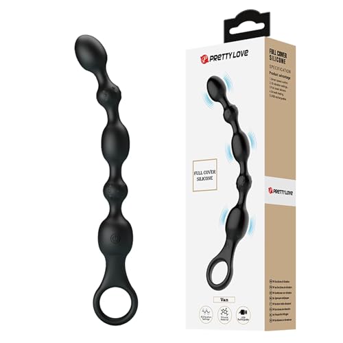 PRETTY LOVE - Van Anal Beads 10 Vibrations Rechargeable Silicone