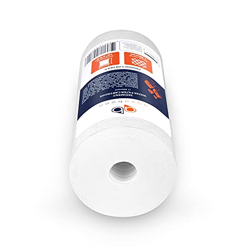 Aquaboon 2-Pack Of 1 Micron 10" Sediment Water Filter Replacement Cartridge | Whole House Sediment Filtration | Compatible With W15-Pr, Hd-950, Wfhd13001B, Gxwh35F, Gxwh30C, Hf45-10Blbk10Pr #TOP2
