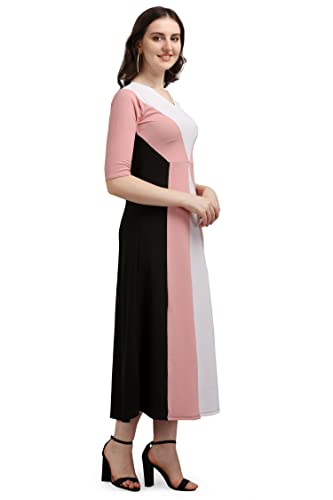 Image of Purvaja Women's Geometric Half Sleeve Maxi Dress