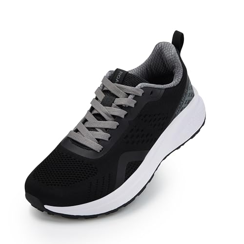 Women's Wide Toe Box Sneakers, Wide Tennis Running Shoes, Rubber Non-Slip Breathable Gym Workout Shoes