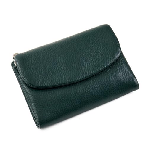 Joyfullygo Wallet, Joyfullygo Unisex Pebble Leather Wallet, 5.3in Short Genuine Leather Coin Card Holder, Genuine Leather Coin Purse with Credit Card Holder, Coin Holder & Cash Slots (color 1)